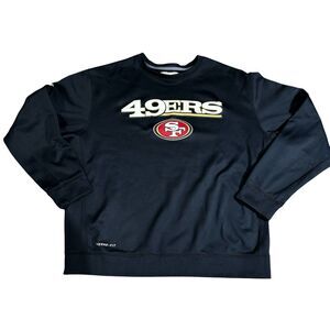 NFL San Francisco 49ers Nike Sweatshirt Size XL Coach Worn Ed Donatello On Field